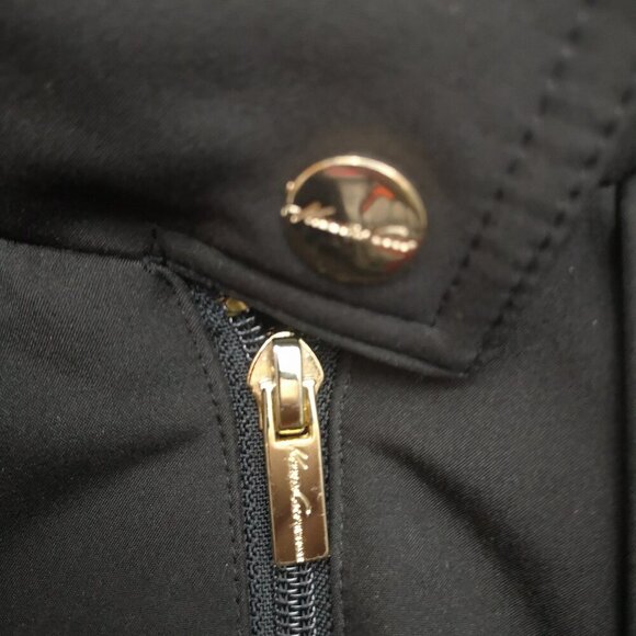 Kenneth Cole Reaction Ladies Size Large Lined Black Packable Hood Jacket - Picture 9 of 12